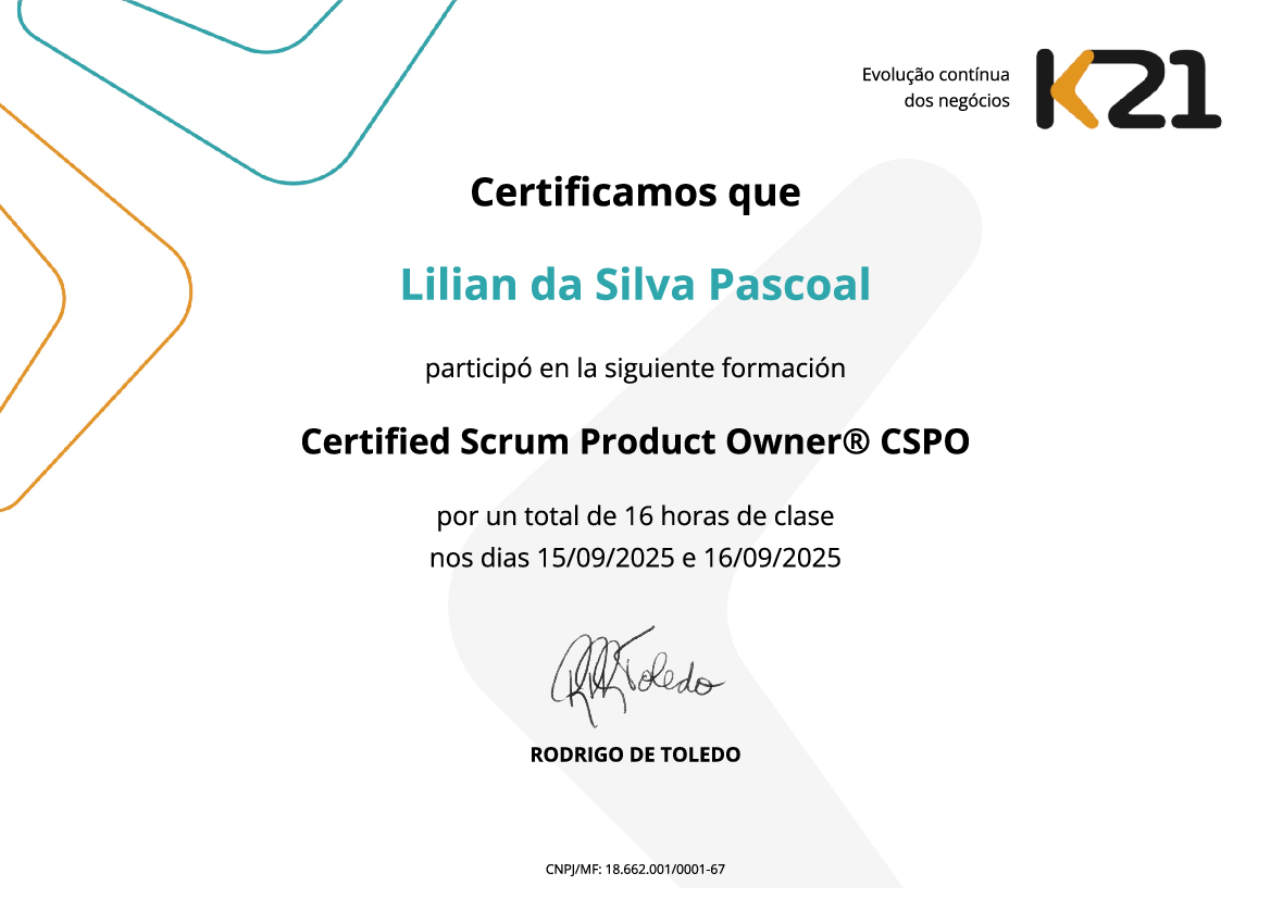 Certificado K21